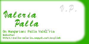 valeria palla business card
